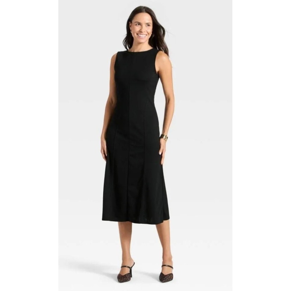 NEW A New Day Women's Knit Maxi Tank Dress Black Size Small